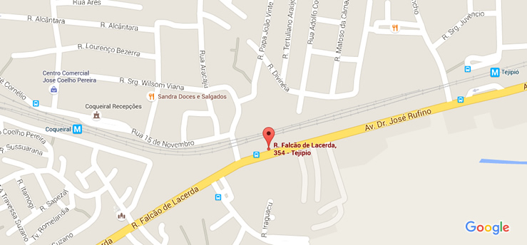 Nos encontre pelo google maps